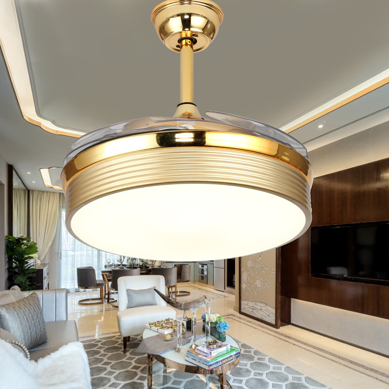 Modern Lamp Fixtures Living Room Hanging Decorative Light Chandelier 42''  48  ceiling fan with light