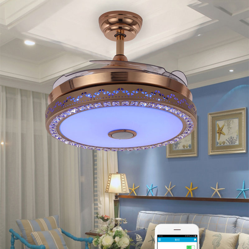 RGB 7808 Promotional Gift Modern Indoor Concise Style Ceiling fan light