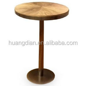 Hot sale vintage wooden round small bar table coffee table