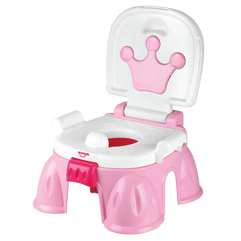 HUANGER 2 in 1 baby music chair children's folding toilet potty for kid toddlers travel potty training seat learning toys