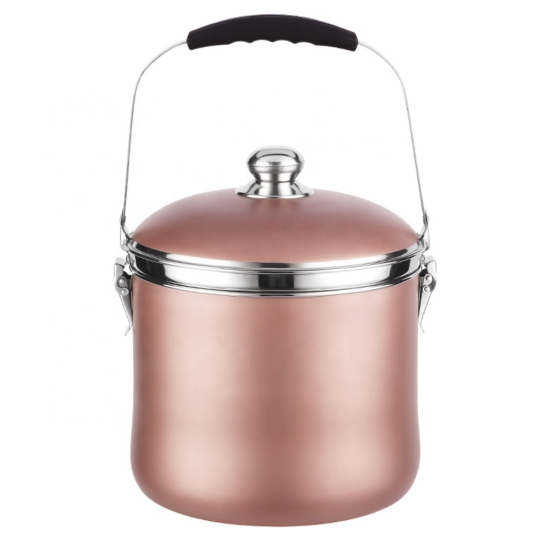 Multifunctional 7L flame free cooking pot stainless steel 201 energy saving large cooking pot for Southeast Asia market