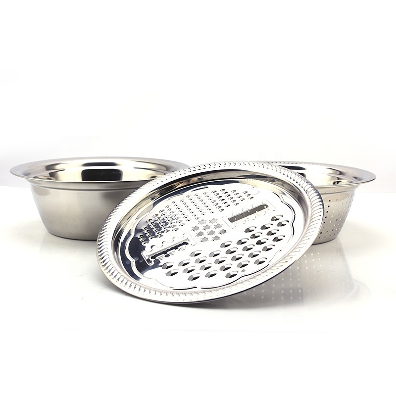 Quality Cheese Grater Set Mixing Bowls Washing Basin for Vegetable Fruit