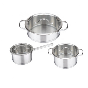 10pcs stainless steel pot 201 304 material capsulated induction bottom cocotte casserole