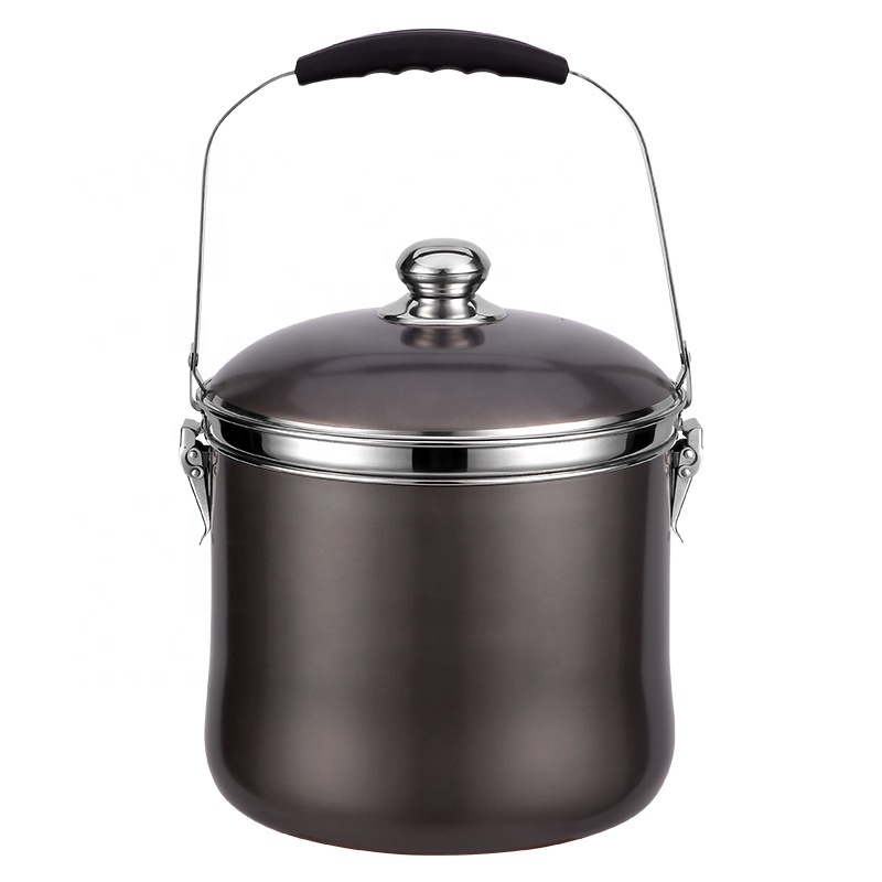 Multifunctional 7L flame free cooking pot stainless steel 201 energy saving large cooking pot for Southeast Asia market