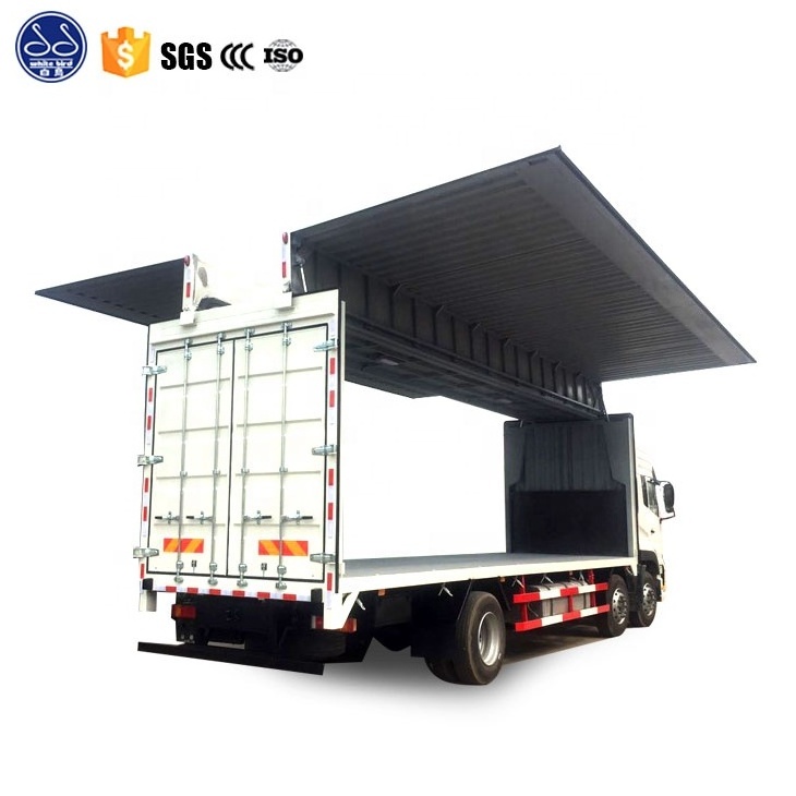 Wing Open Cargo Truck/Heavy duty open type wing van truck wing body truck for sale