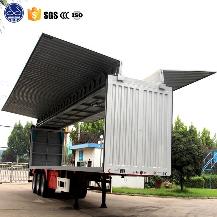 Wing Open Cargo Truck/Heavy duty open type wing van truck wing body truck for sale