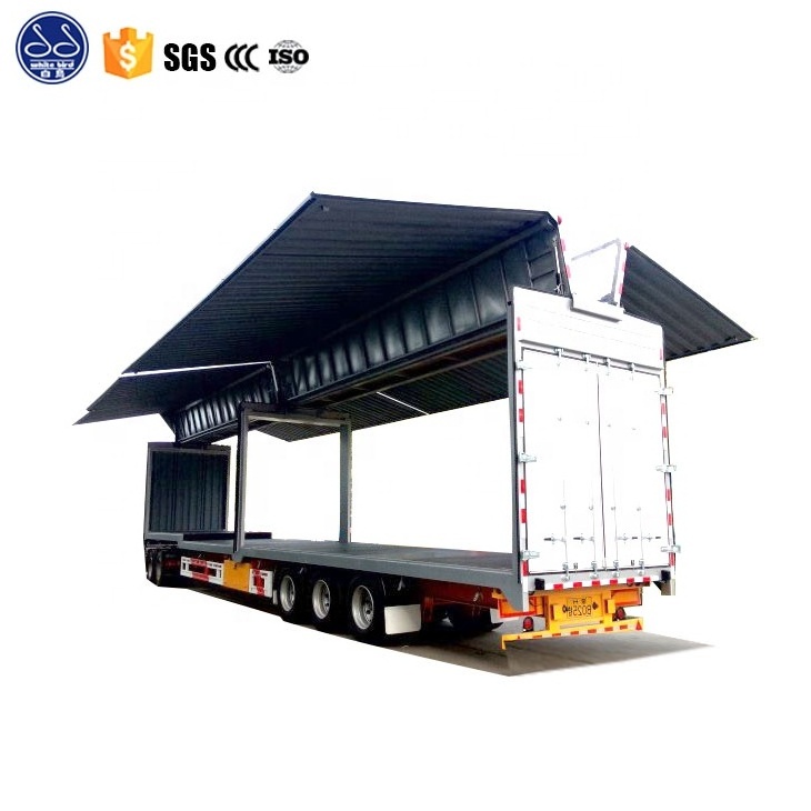 HOWO 4X2 Side Body Open Box Truck, Wing Open Truck Box