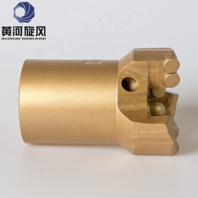 Water welll drill drag bit Female thread 3 wings 75mm PDC concave drill bit PDC Concave coreless Bit