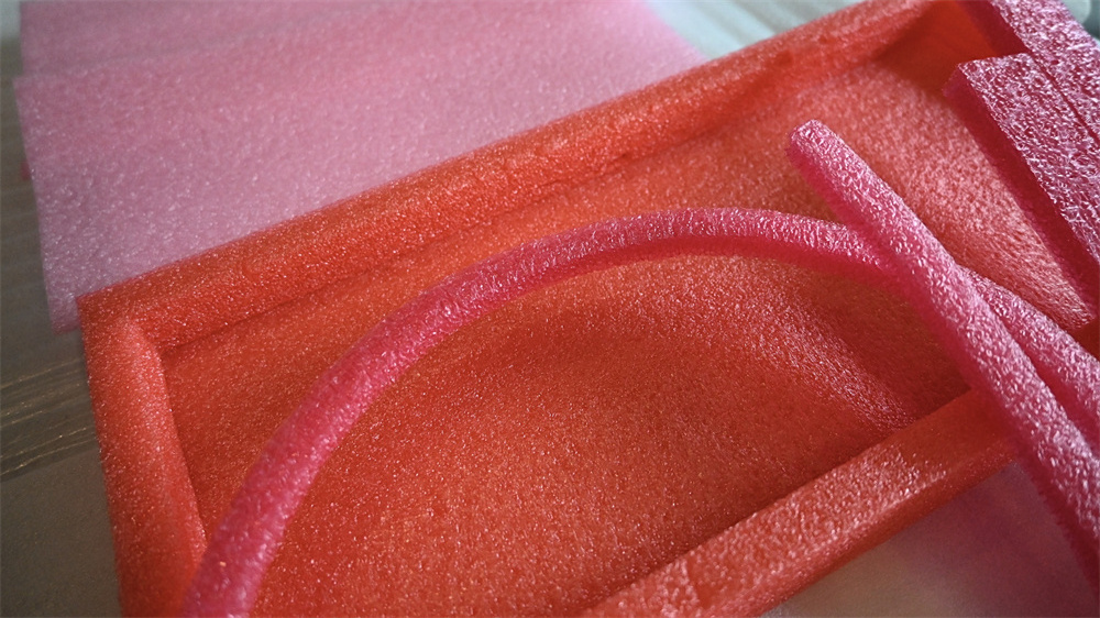 Competitive Price Superior Quality Custom Pink Anti Static EPE Foam Rod Board Insert Packaging