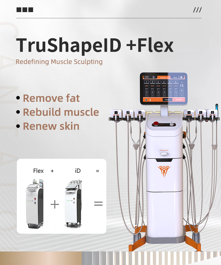 Cellulite Machine 3 In 1 EMS RF Trushape Rf And EMS ID Flex Machine Trushape ID And Flex