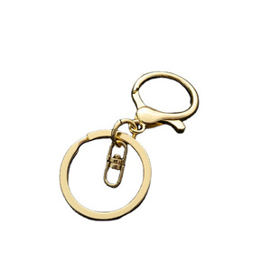 Lobster Claw Clasp Keychain Lobster Trigger Swivel Clasps Hook Key Ring Loop Key Holders with Flat Split Ring