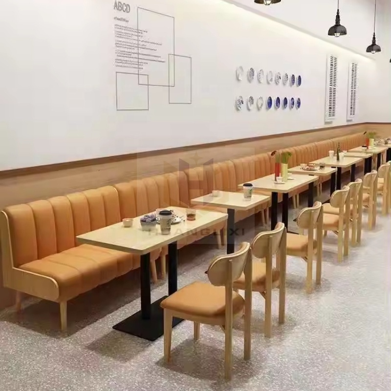 Restaurant Project Furniture Cafe Bar Hamburger Shop Velvet Restaurant Sectional Sofa Booth Seating