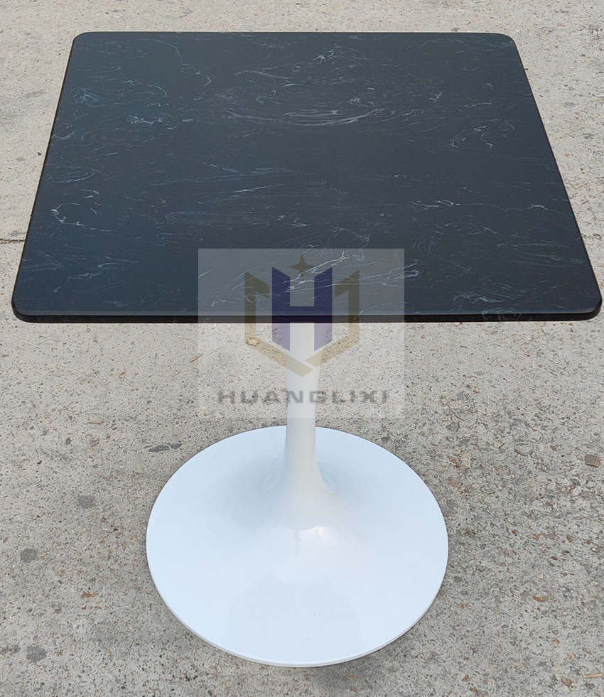 New Modern Wholesale Dining Room White Round Metal Steel Tulip Table Base For Marble Top