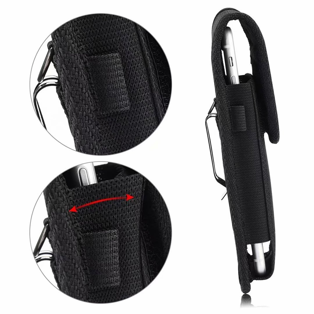 Universal Nylon Fabric Belt Clip Holster Waist Bag Card Holder Carrying Cell Phone Pouch Case For iPhone For Samsung