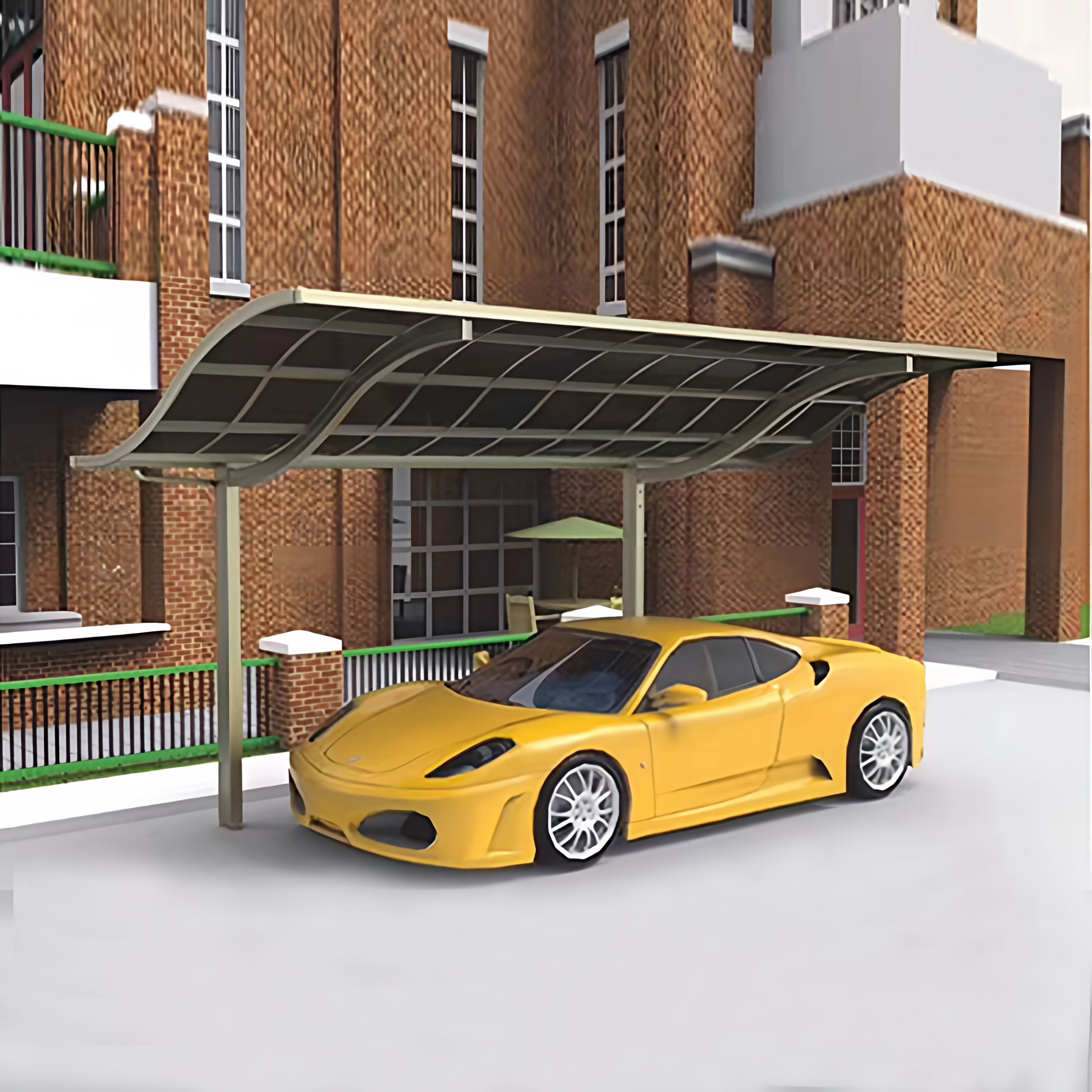 Factory Cheap Price Aluminum Carport Polycarbonate Big Shape Carport Shelter For Skyscraper