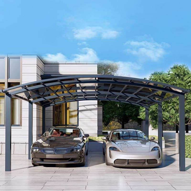 China Manufacturer Supplier Outdoor Canopy Aluminium Retractable Awning Carport Prefab Metal Pergola Carport Garage