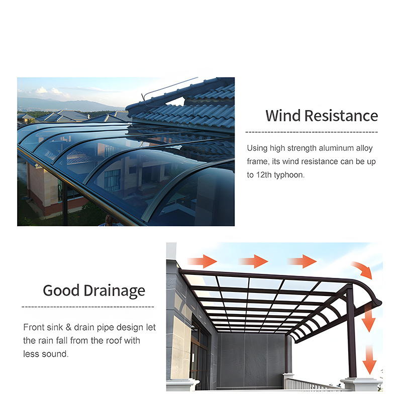 Manufactory Direct Newest Prefab Portable Double Metal Modern Carport Car Shelter Design