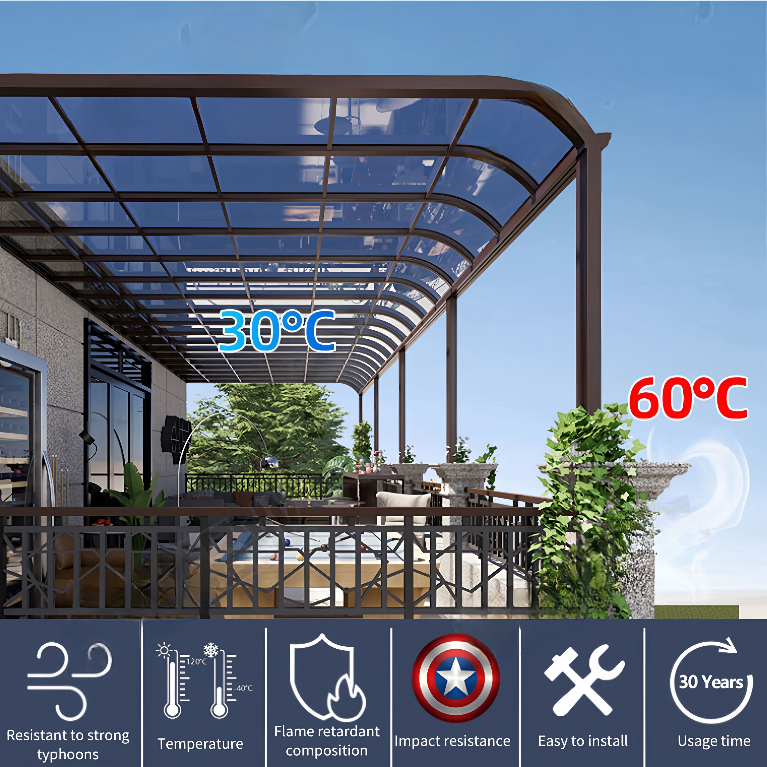 Manufactory Direct Newest Prefab Portable Double Metal Modern Carport Car Shelter Design