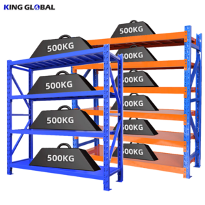 Heavy Duty Load-Bearing 300kg/Layer Multifuncional Warehouse Steel Boltless Storage Stacking Rack & Shelves