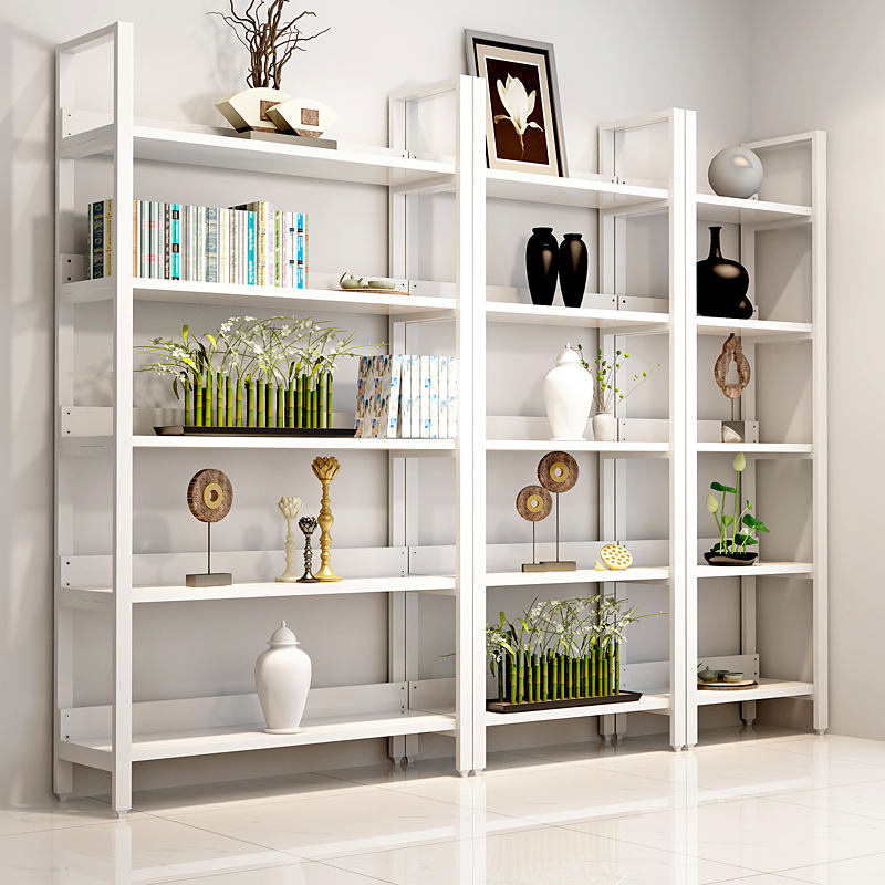 Household Wooden Book Display Racks Multi-layer Shelf for Living Room Storage Rack Display Open Standing Shelving Unit