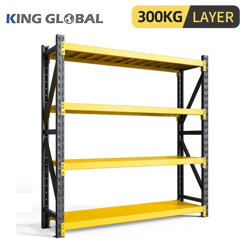 4 Tiers Boltless Storage Racking Garage Shelving Shelves Unit Stacking Racks For Home Office School Restaurand etc.