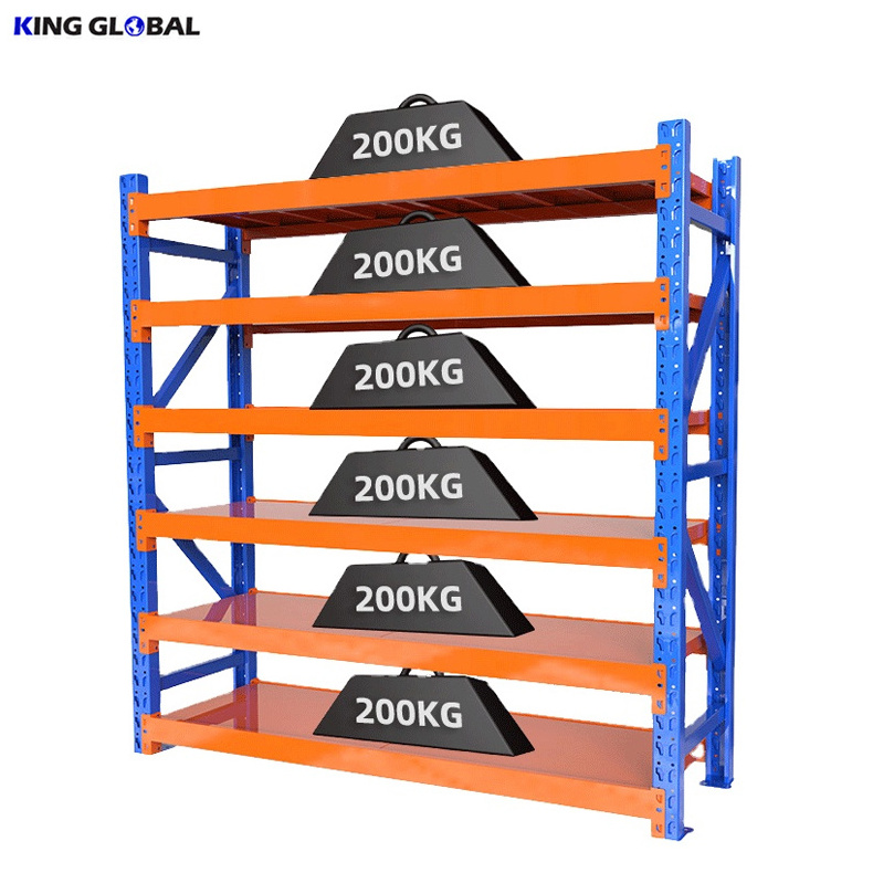 King Global Custom heavy duty light storage shelf racks Pallet Rack Garage shelving steel storage units shelves Warehouse Rack