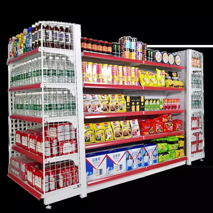 Multi-layer customizable supermarket shelf vegetable and fruit rack retail store shelf