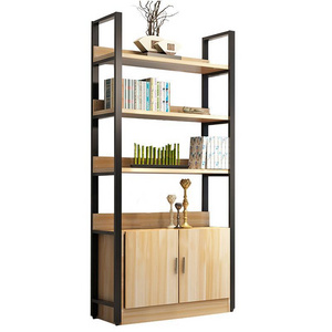 Home Furniture Bookcase Design Decoration Diagonal Book Shelf Wooden Metal Modern Storage Tree Shaped Bookshelf