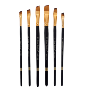 Keep Smiling 6 Black Matte Pen Holder Beginner Fine Art Painting Oil Painting Brush Set Wholesale