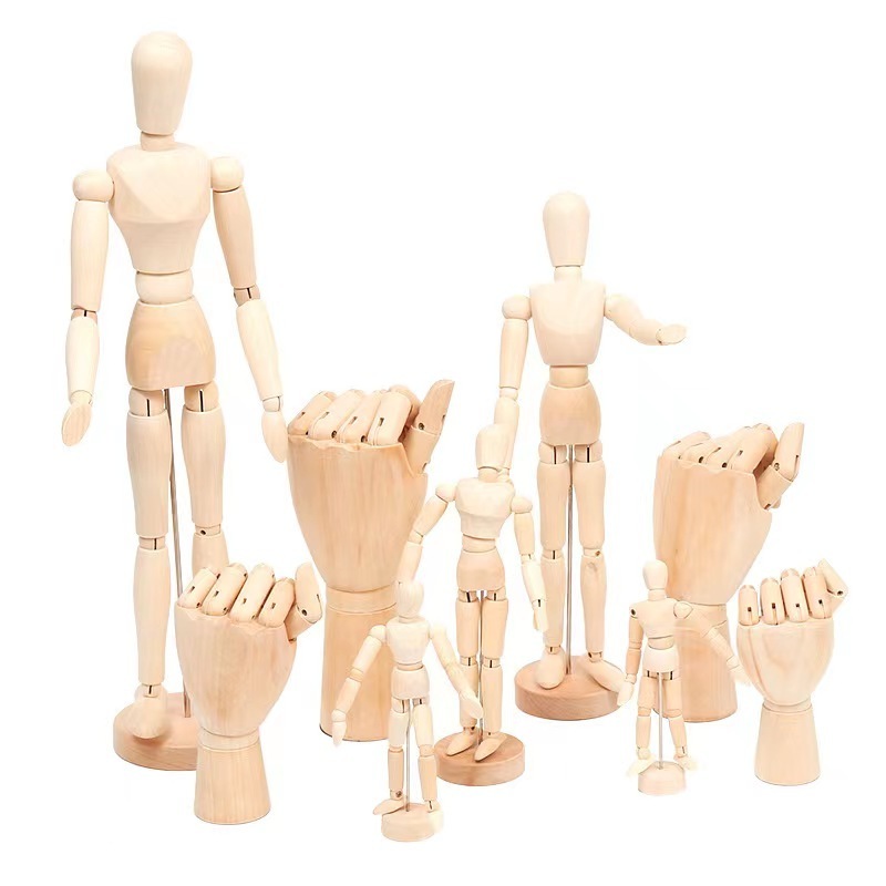 Keep Smiling Wholesale 5.5inch Art Professional Wooden Artist Manikins For Drawing And Sketching