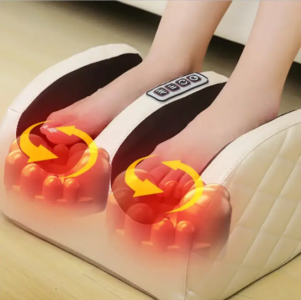 Infrared Kneading Massager Foot Shiatsu Rolling Leg Blood Circulation Whole Body Relax Foot Massager Tens Therapy Foot Massager