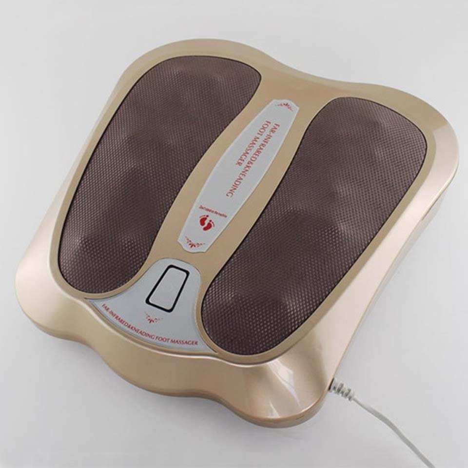 hot sale home use health care electric far infrared heating deep kneading roller shiatsu leg massage machine flat foot massager