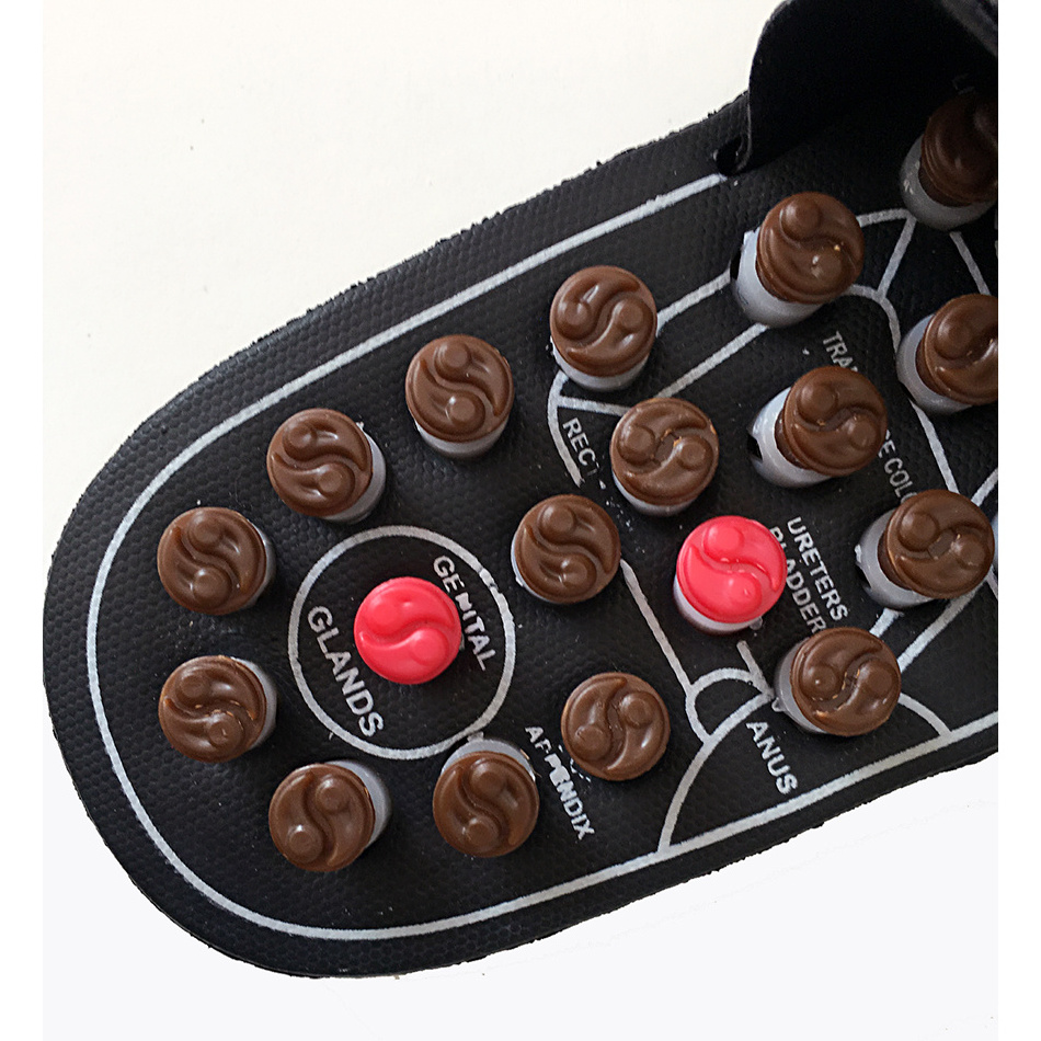 health rotate nodes simulated human finger pressure non-slip EVA soles foot acupoints massage acupressure foot massage slippers