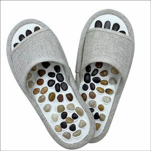 Acupressure Slippers Soles Therapeutic Reflexology Sandals Stone Pebbles Non-slip EVA with Natural Massage Foot Massager Wenzhou