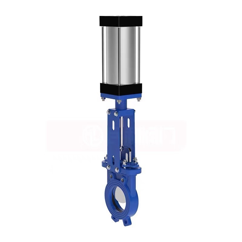 Pneumatic Cast Steel Knife Gate Valve Cartridge Valve with Flange Grouting Feature for Gate Valves Category