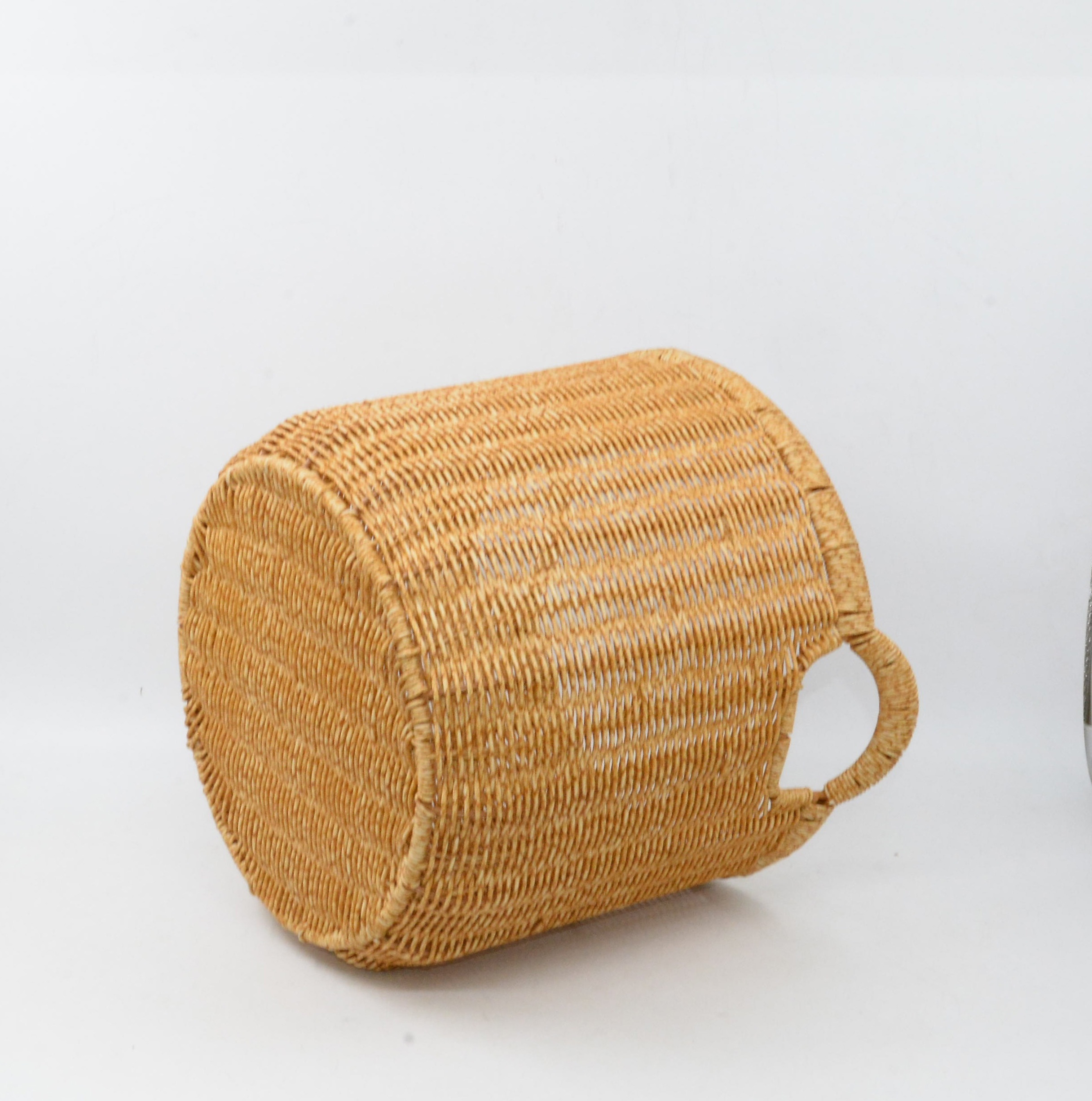 Rattan Round Wide Storage Baskets With Wholesaler Weave Washing Woven Laundry Basket