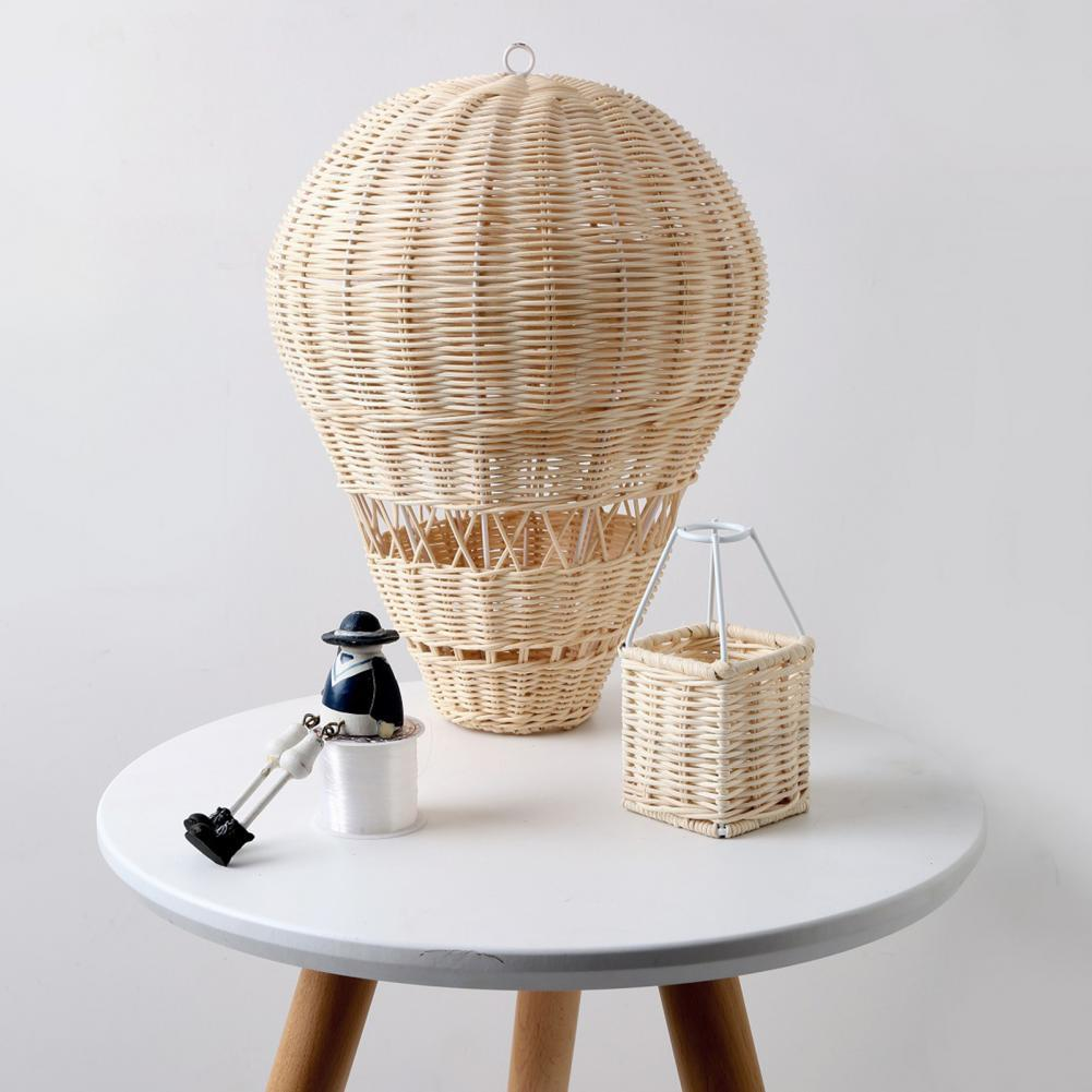 Rattan Hot Air Balloon Wall Decor Woven Wall Hanging Hot Air Balloon for Kids