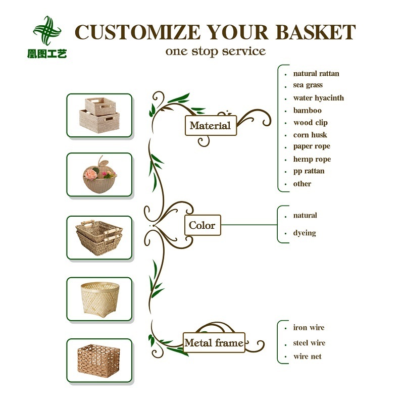 HuangTu Manufacturers Ethiopian Wholesale Plastic Rattan Mesob Basket Woven Serving Basket With Cover