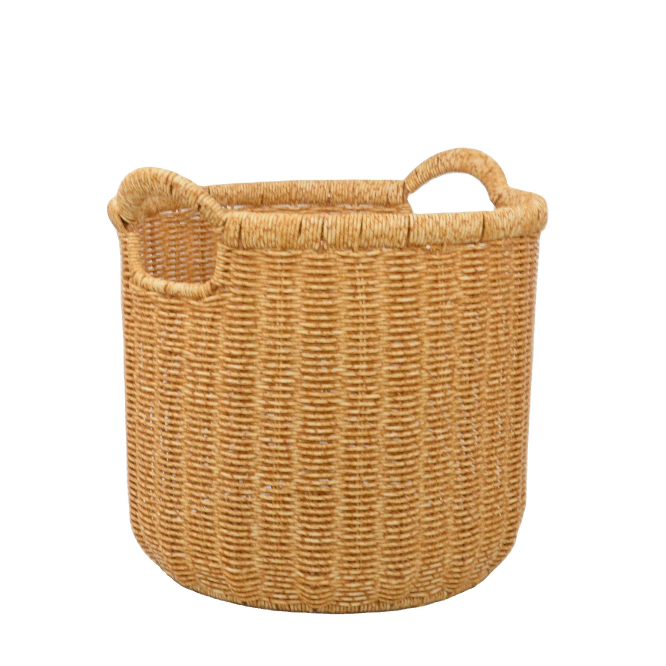 Rattan Round Wide Storage Baskets With Wholesaler Weave Washing Woven Laundry Basket