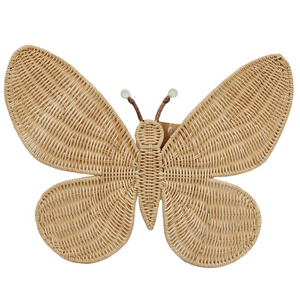 Handmade Rattan Butterfly Art Hanging Wall Decor Rattan Home Decoration