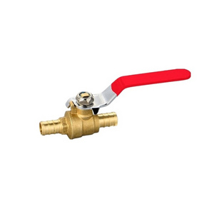 Top quality forged 3/4" PEX hose barb connection brass ball valve