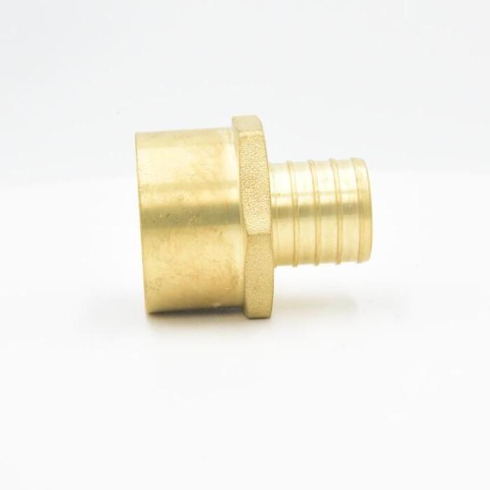 PEX FEMALE ADAPTER LEAD FREE BRASS BARB x FIPT 1