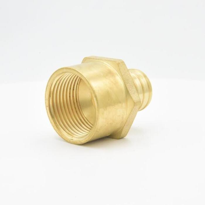 PEX FEMALE ADAPTER LEAD FREE BRASS BARB x FIPT 1