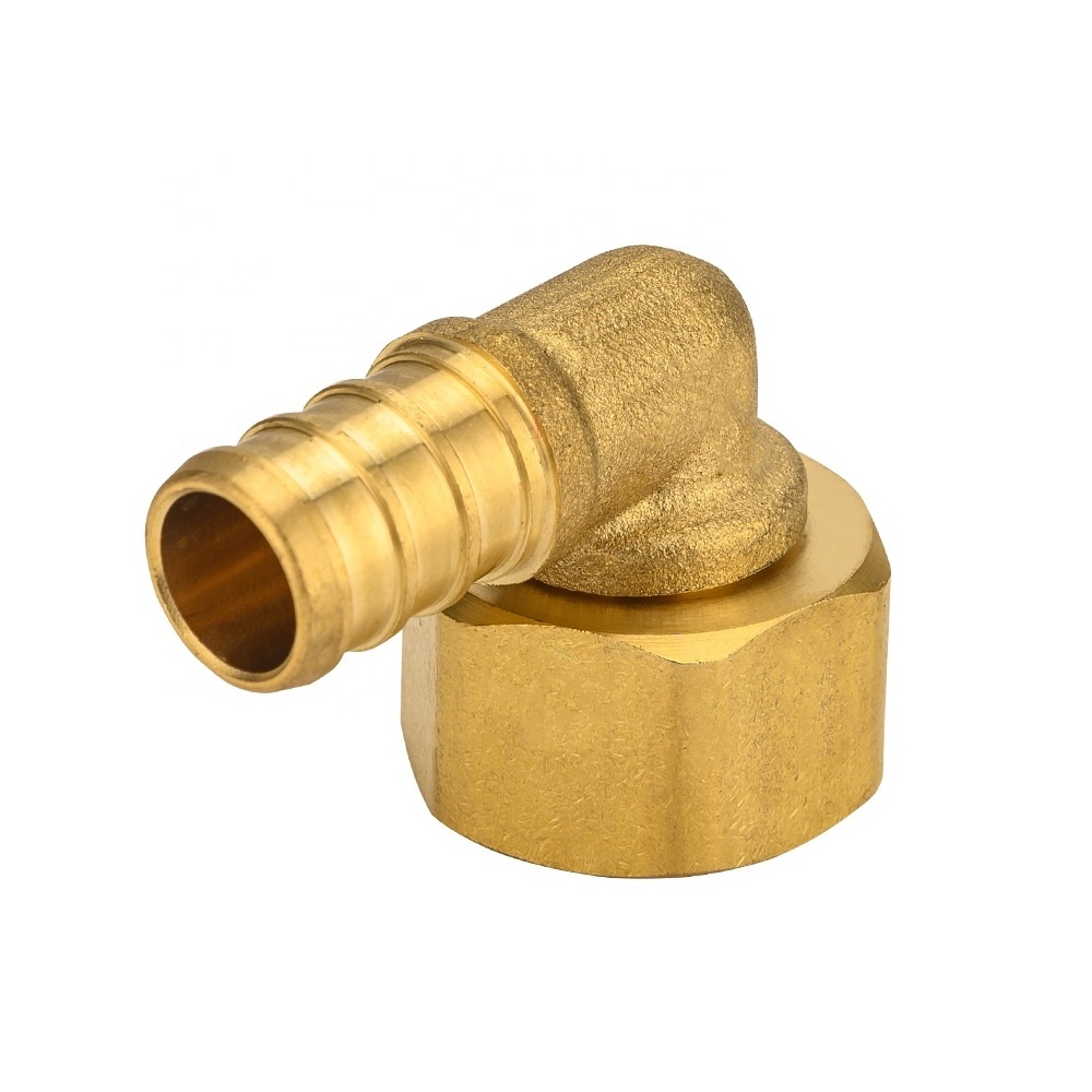 Lead Free Brass F1807 Pex Elbow Swivel Nut plumbing fitting