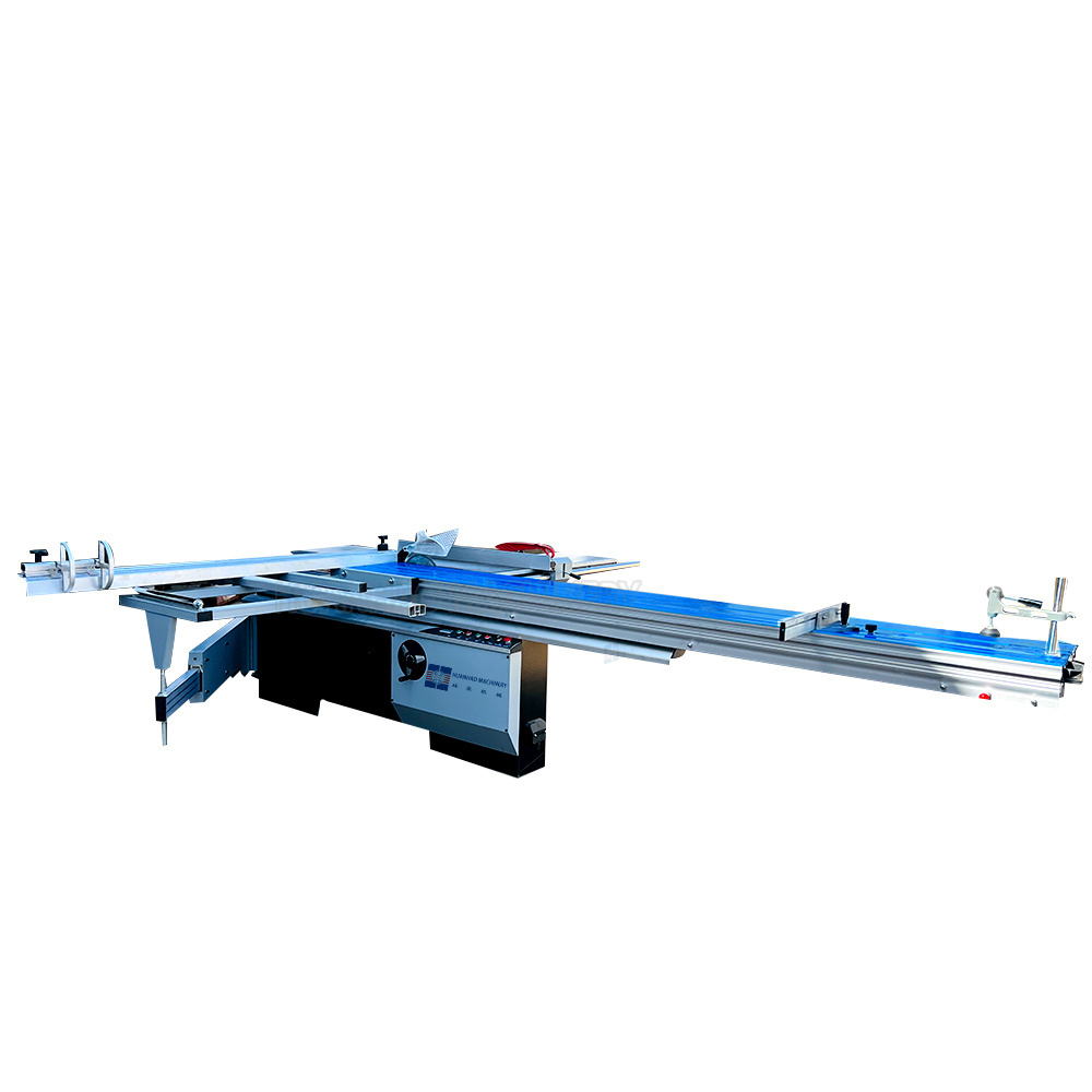 CNC Sliding Table Panel Saw with Support Swing Arm Sliding Guide Cutting Saw Fence System Saw Woodworking Sliding Table Panel