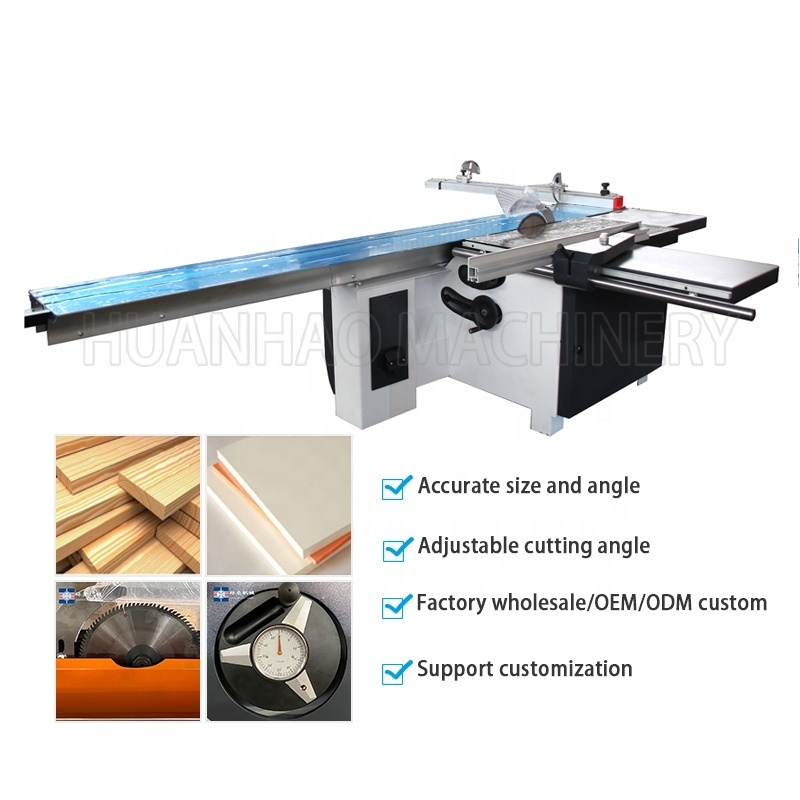 Industrial Precision 3200mm Wood Cutting Sliding Table Panel Saw Machine For Woodworking Mj6132d