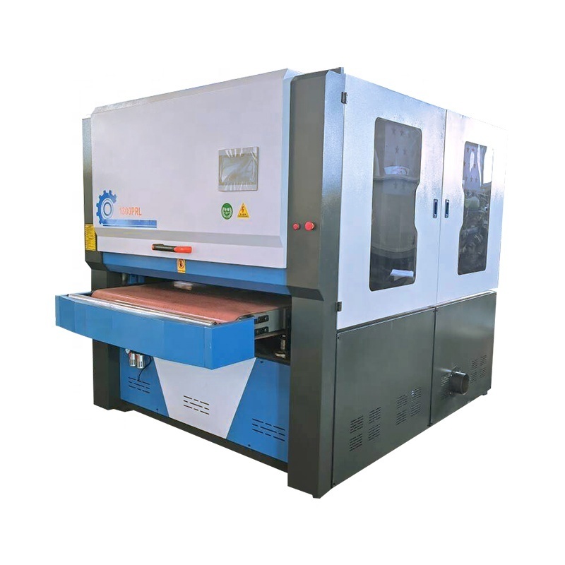 1300mm Laser Cutting Oxide Layer Wide Belt Sanding Polishing Deburring Machine Brushes Metal Sheet Slag Deburring Machine