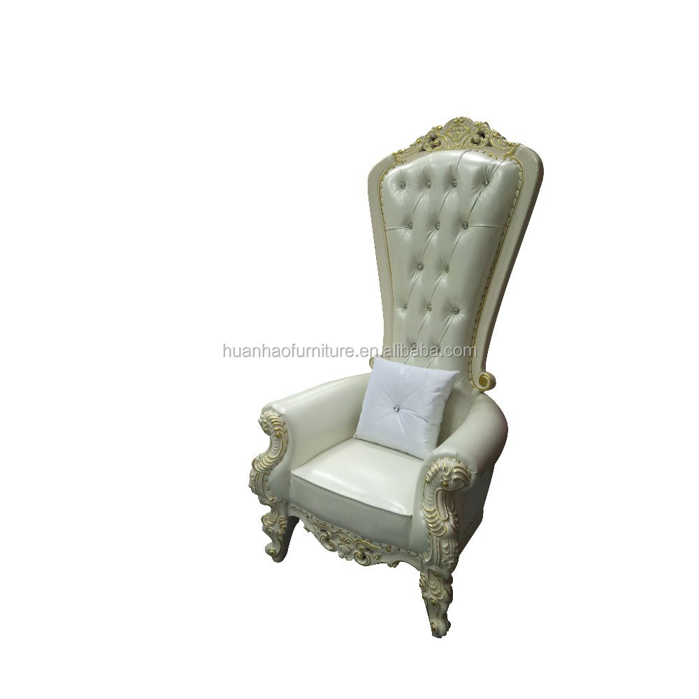 Wholesale simple design gold royal King throne chair of cheap european commercial hotel furniture