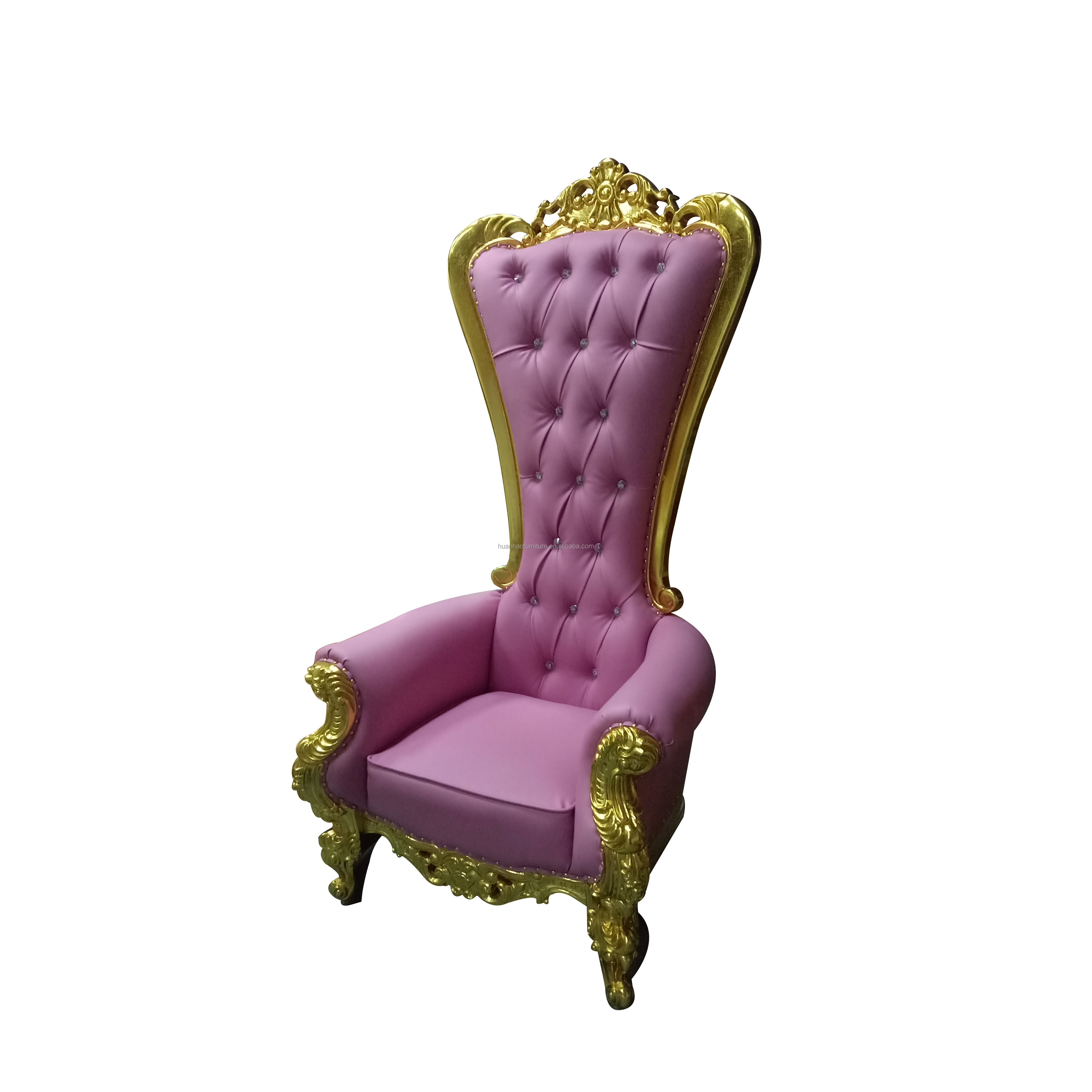 wholesale cheap hair salon chairs high back white queen king throne chair for rental luxury wedding party