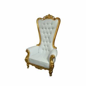 Wholesale simple design gold royal King throne chair of cheap european commercial hotel furniture